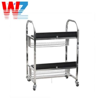 SMT Machine Fuji feeder Cart doppi strati in acciaio inossidabile feeder storage cart per fuji pick and place machine